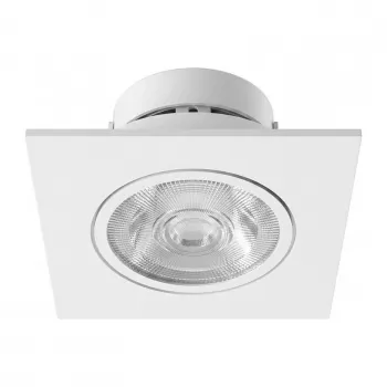 SYNERGY21 LED inbouw plafondspot Helios wit - vierkant + kantelbaar - warmwit