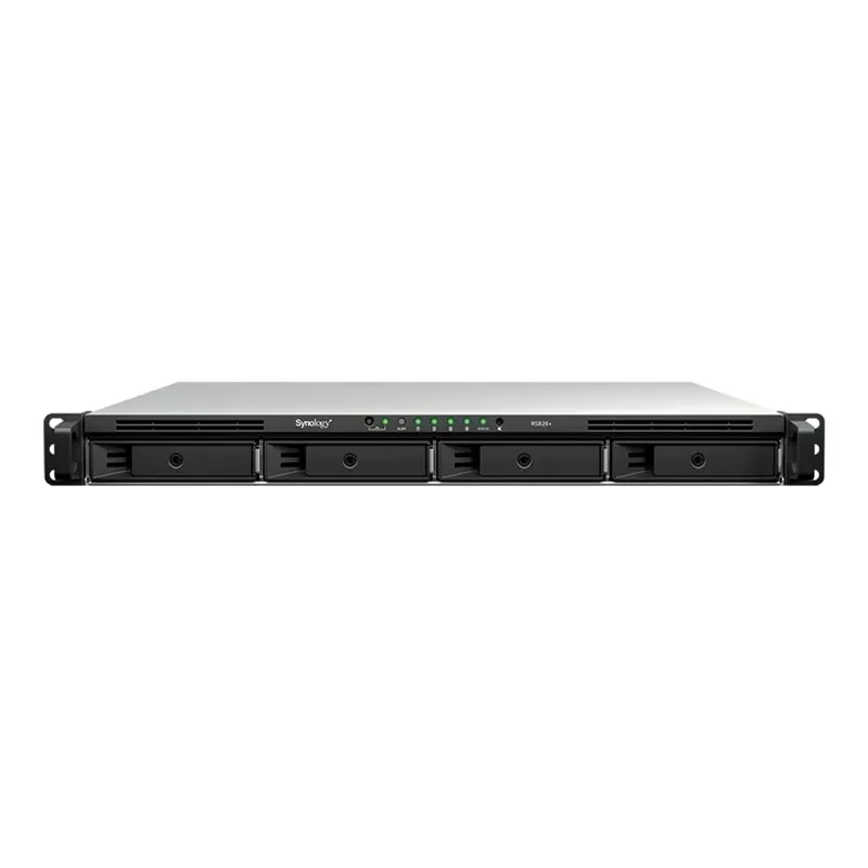 Synology RS826+ 1U rackmount 4-bay NAS, AMD Ryzen V1500B, 4GB DDR4 ECC, 4x 1GbE, zonder harde schijven