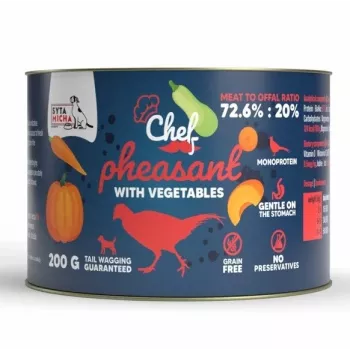 SYTA MICHA Chef fazant met groenten mono-natvoer voor honden 200g