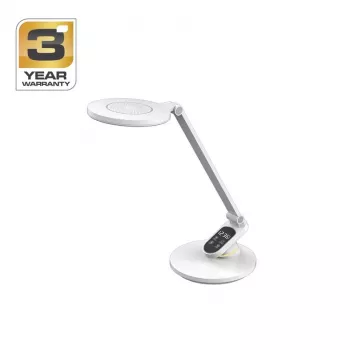 Tafellamp Elegant LED BL1235 wit – dimbare touch-bediening, verstelbare zwanenhals, USB-laadaansluiting