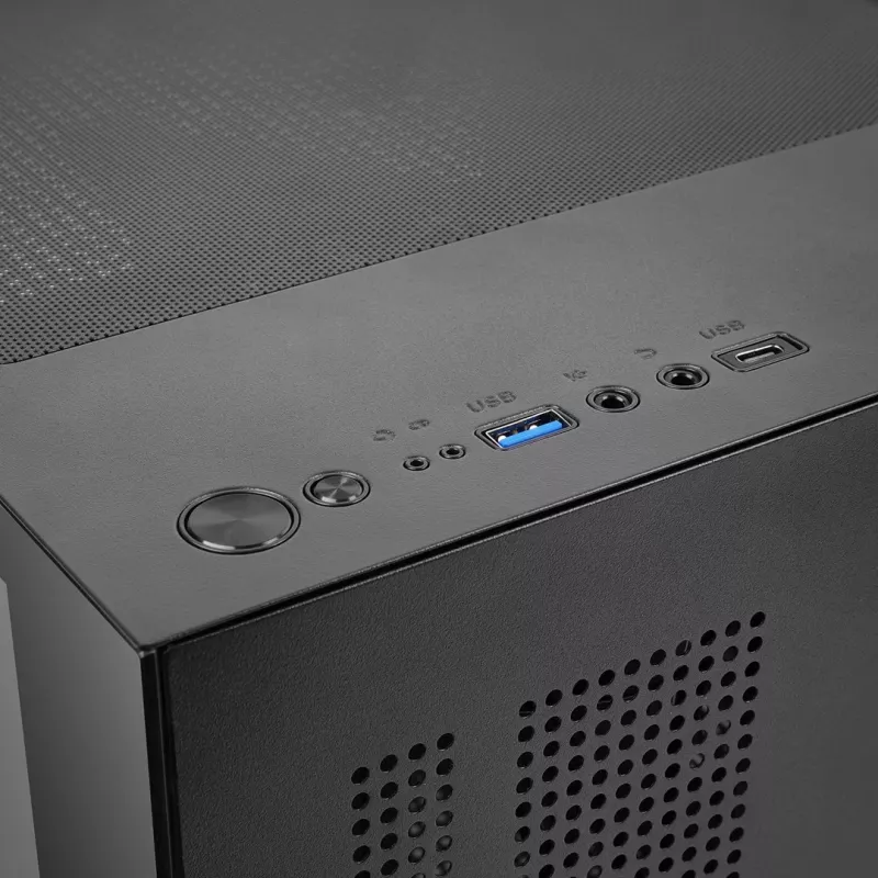 TACENS MARS MC-CUBE Micro-ATX behuizing, zwart, gehard glas, ARGB, USB-C