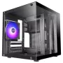 TACENS MARS MC-CUBE Micro-ATX behuizing, zwart, gehard glas, ARGB, USB-C