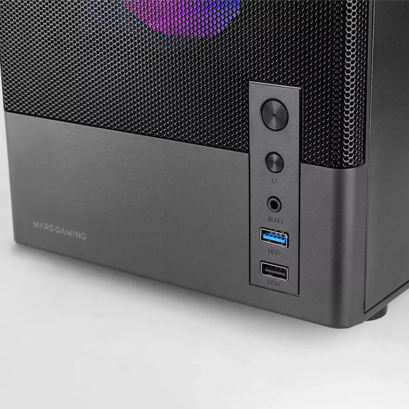 TACENS MARS MC-ONYX 3xARGB mATX tower behuizing zwart