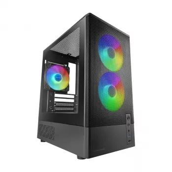 TACENS MARS MC-ONYX 3xARGB mATX tower behuizing zwart