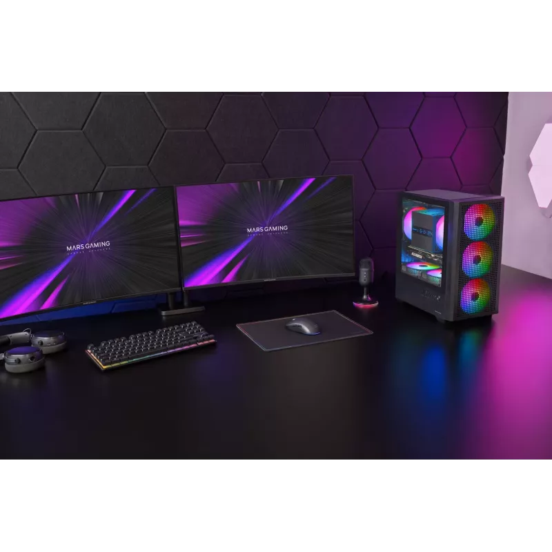 TACENS MARS MC-VECTOR 4xARGB USB-C Micro-ATX tower behuizing