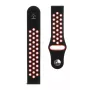 Tactisch 20mm dubbel siliconenbandje zwart rood