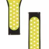 Tactische 20mm dubbele siliconen band zwart geel