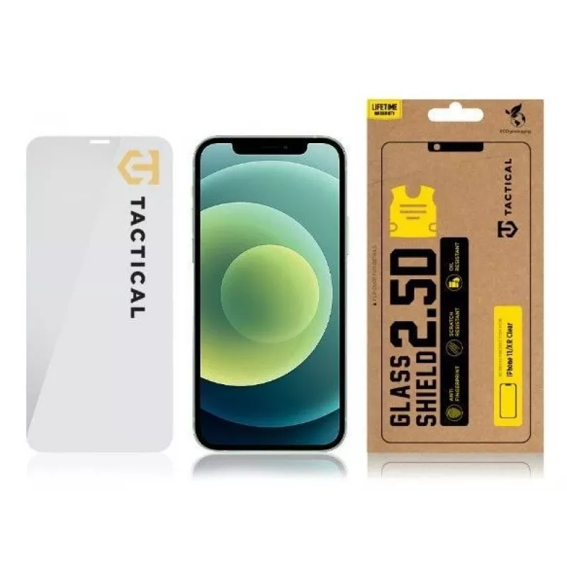 Tactical Apple iPhone 11/XR glas 0,33mm transparant