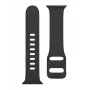 Tactische Apple Watch 38/40/41mm siliconen armband met gesp zwart