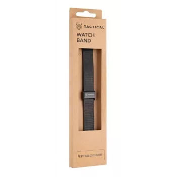 Tactical Apple Watch 38mm / 40mm loop slim roestvrijstalen band zwart