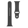 Tactisch Apple Watch 42/44/45mm siliconenarmband zwart
