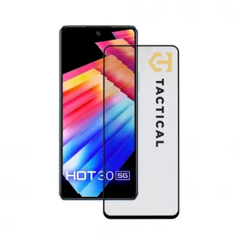Tactical Glass Shield 5D voor Infinix Hot 30 5G Zwart