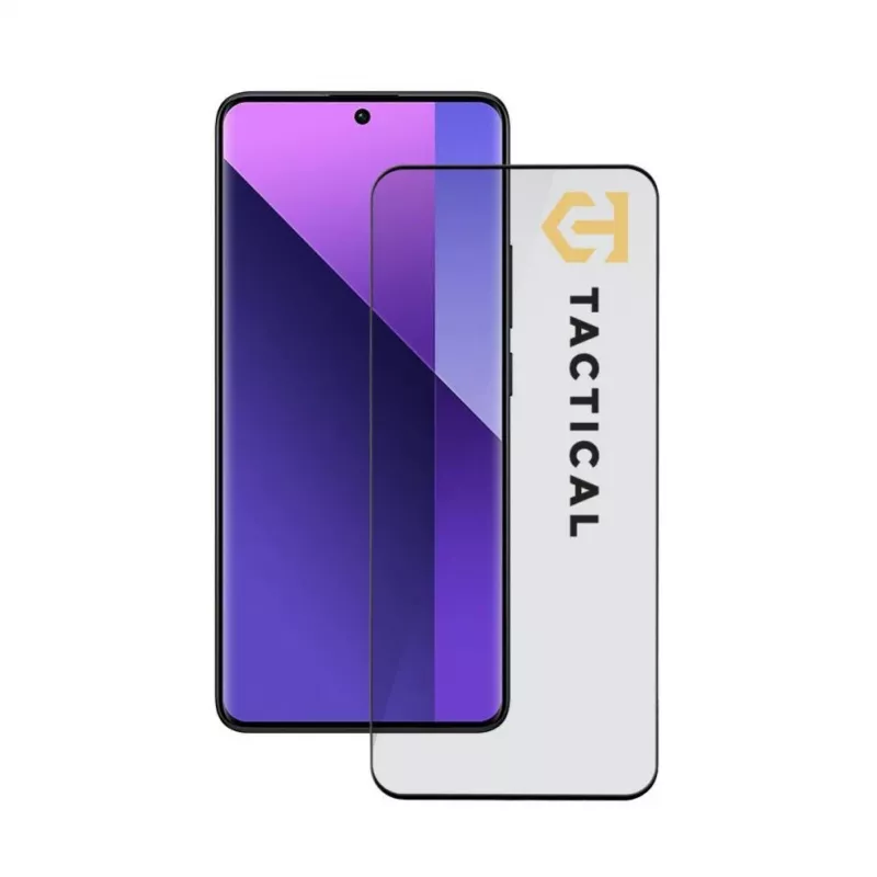 Tactical Glass Shield 5D voor Xiaomi Redmi Note 13 Pro+ 5G zwart