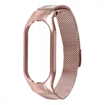 Tactical Xiaomi Loop Magnetic stalen band Mi Band 7 rosé