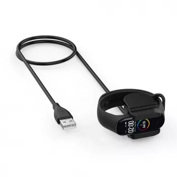 Tactical Xiaomi Mi Band 4 USB-oplaadkabel clip zwart
