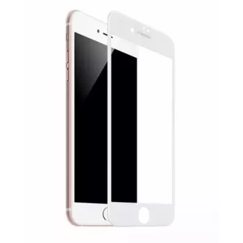 TakeMe HARD Keramische Full Surface Schermbeschermer Glas voor iPhone SE (2020) / 7 / 8 - Wit