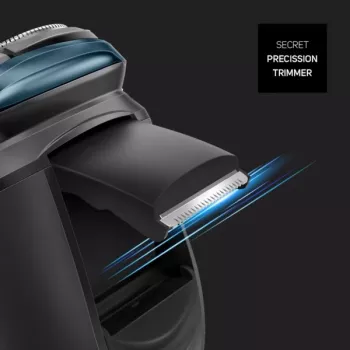 Taurus 3 Side Shave IPX7 rotatiescheerapparaat met trimmer zwart/blauw