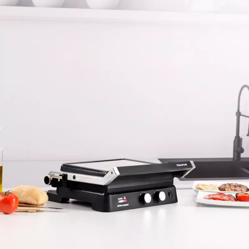 Taurus Bistro Gourmet 2600 W 2-in-1 contactgrill