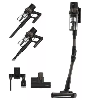 Taurus Homeland X9 Pro accu-stofzuiger voor huisdieren & auto, draadloze steelstofzuiger, droogzuiger, HEPA, zakloos, 0,7 L, 615 W, zwart, bruin, 2,5 Ah