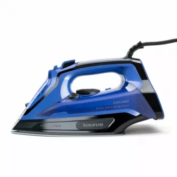 Taurus Quios 3000 Strijkijzer met keramische zool, stoom- en droogstrijken, 3000 W, zwart, blauw