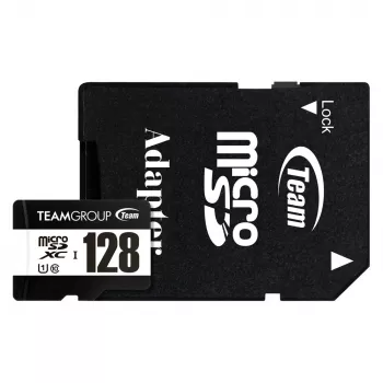 Team Group Team 128GB microSDXC UHS-I U3 V30 A1 geheugenkaart met SD-adapter
