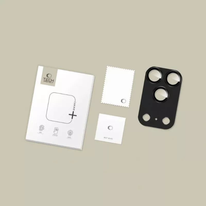Tech-Protect CamFull Fit Cameralensbeschermer voor Apple iPhone 17 Pro, Zwart