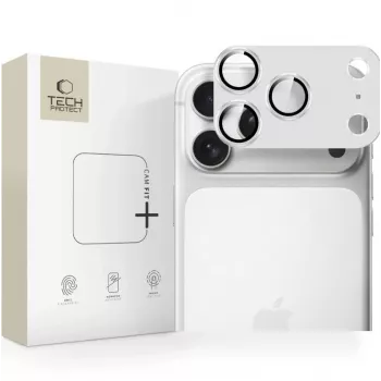 Tech-Protect CamFull Fit cameralensbeschermer voor Apple iPhone 17 Pro Max - zilver