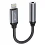 Tech-Protect Lightning (stekker) naar 3,5-mm-jack (bus) adapter - wit