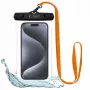 Tech-Protect Magmat Hybrid Case voor Apple iPhone 15 Pro Max, Zwart/Oranje, MagSafe-compatibel