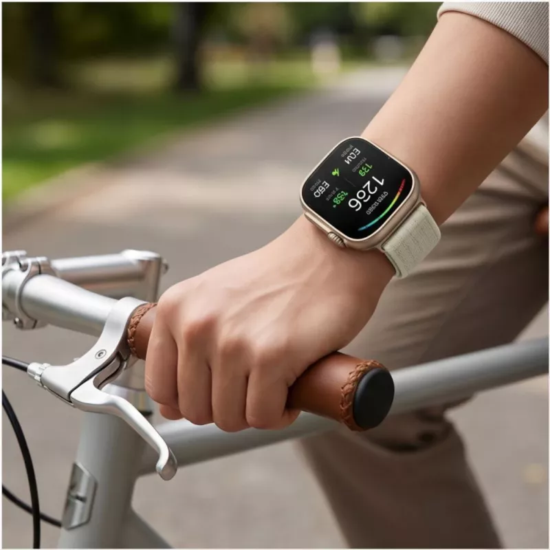 Tech-Protect nylon bandje voor Huawei Watch Fit 3 / 4 / 4 Pro / 5 / 5 Pro - wit