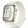 Tech-Protect nylon bandje voor Huawei Watch Fit 3 / 4 / 4 Pro / 5 / 5 Pro - wit