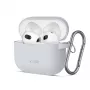 Tech-Protect Silicone Hook Case voor Apple AirPods 3 - grijs