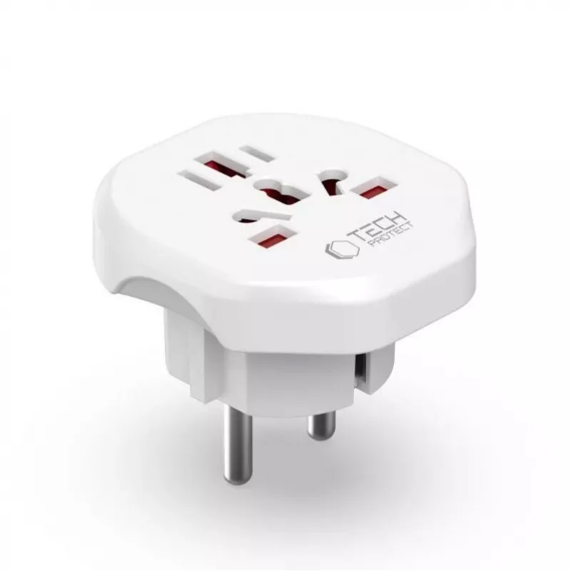 Tech-Protect Universal WL-09 universele reisadapter van EU wit
