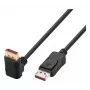 Techly DisplayPort 1.4 kabel M/M 4K@120Hz 1m zwart eenzijdig haaks ICOC-DSP-A14-010NT9
