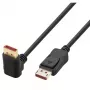 Techly DisplayPort 1.4-kabel M/M 4K@120Hz 2m zwart eenzijdig haaks ICOC-DSP-A14-020NT9