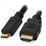 Techly HDMI-kabel - HDMI-stekker naar mini-HDMI-stekker 0,5 m zwart