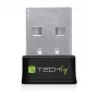 Techly I-WL-USB-600TY mini WLAN USB-adapter dualband MU-MIMO 2dBi 600Mbps zwart