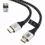 Techly ICOC-HDMI21-8-010T HDMI 2.1 kabel 1m 48Gbps 8K 10K gevlochten zwart