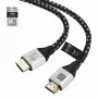 Techly ICOC-HDMI21-8-020T HDMI 2.1 kabel 8K 10K 48Gbps 2 m zwart gevlochten