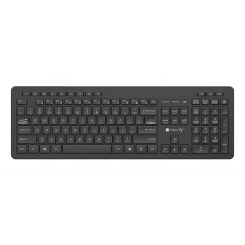 TECHLY draadloos RF 2,4GHz USB-toetsenbord UK Layout Chocolate Black