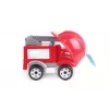 TECHNOK brandweerauto met ladder, helm en brandweerman 3978