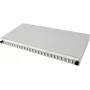 TECLINE 24-poorts LC duplex multimode glasvezel rack-lasbox, lade, lichtgrijs RAL 7035, 19 inch 1U, koppelingen inbegrepen 90768