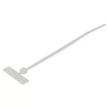 TECLINE kabelbinders met dwarsliggend labelveld, 110 x 2,5 mm, naturel, 100-pack 690110B