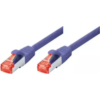 TECLINE Cat 6 S-STP PIMF patchkabel, violet, 0,5 m, slim bend protection 71500V