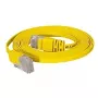 TECLINE Cat.6 U/UTP platte kabel geel patchkabel 7,5m – superplat voor onder tapijt & plint 77807y