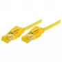 TECLINE Cat 6a S/FTP patchkabel, PiMF, geel, 1,5 m, 10 Gbps, LSZH, Hirose TM31 722015Y