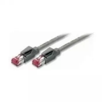TECLINE Cat 6a S/FTP PiMF patchkabel, 10Gbps, LSZH, grijs, 30m, Draka kabel, Hirose TM31 stekker 72230