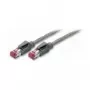 TECLINE Cat 6a S/FTP PiMF patchkabel, 10Gbps, LSZH, grijs, 30m, Draka kabel, Hirose TM31 stekker 72230