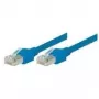 TECLINE Dätwyler patchkabel S/UTP, Cat 5e, blauw, 1,0 m hoogflexibel, met Hirose TM11 stekkers (71901B)