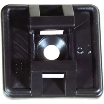 TECLINE zelfklevende kabelbinder-voet voor kabelbinders tot 4,8 mm breed, zwart, 100 stuks 690048S